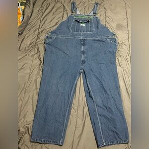 Vintage Liberty Carpenter Bib Denim Overall Coveralls Farmer USA Big Tall 58x30